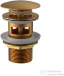 Wellis klikk-klakk leeresztő túlfolyós mosdóhoz, brushed rosegold WF00207 (WF00207)