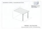 Solarii Oltenia Pergola Pentru Perete, Acoperita Cu Policarbonat, 312x254x206/250 Cm