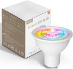 MOES ZigBee GU10 RGB Okos Izzó - Színes, Fényerőszabályozható, 5W, Alexa és Google Kompatibilis, Hangvezérelhető, Zene Szinkronizálás