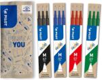 Pilot FriXion Ball/Clicker utántöltő patron 0, 7 mm, 12 db - fekete/kék/piros/zöld