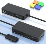 Rytaki Surface Dock 12 az 1-ben, Triple Display HDMI+VGA dokkoló Pro/Laptop/Go/Book
