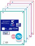 Oxford A4 négyzetrácsos perforált betétlap 5x5-ös rács 4 lyukú - pasztell - 250 lap