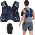 Sportneer súlyozott edzőmellény reflektív sávokkal - rózsaszín - 3, 6 kg