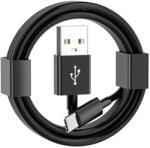 XQO USB-C-USB-A töltőkábel iPhone 16/17/15 és CarPlay készülékekhez - fekete - 1 m