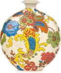 Sungmor kézzel festett porcelán gyömbérváza fedővel - kék mázas