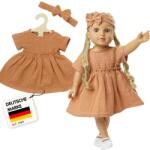 Heless 1425 muszlin babaruha szett 2 részes, bio pamut - karamell - 28-35 cm (1425)