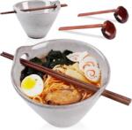 NUTRIUPS kerámia ramen tál szett, 700 ml, 2 db - szürke