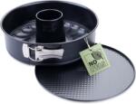 Zenker Perfect Black rugós tortaforma cserélhető aljjal, tapadásmentes - fekete - 26 cm
