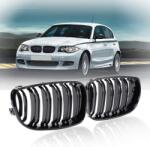 Beside_Auto 2db Fényes Fekete Első Rács E81 E82 E87 E88 LCI 2008-2011 (JK130)