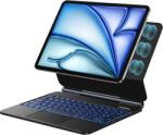 Vobafe billentyűzetes tok iPad Air 11" / iPad Pro 11" - trackpad, háttérvilágítás - fekete