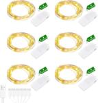 Liyade tündérfény meleg fehér, USB, vízálló, 2 m, 20 LED - 6 db
