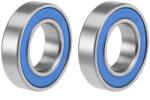 Sourcing Map 6902-2RS mélyhornyú golyóscsapágy 15x28x7 mm, kék fedél, P6 ABEC3 - 2 db (6902-2RS)