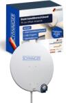 Schwaiger műholdas antenna acél offset 75x85 cm - antracit - LNB karral és oszlopbilinccsel