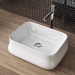 Waschbecken24 kerámia pultba ültethető mosdótál - 46x36x14 cm - fehér