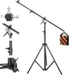 Soonpho 400 cm Profi Fényállvány Boom Karral Fotózáshoz és Videózáshoz - Állítható Stúdió Tripod TikTok VLOG Tartalomkészítéshez