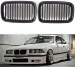 Beside_Auto Első Lökhárító Rács E36 92-96 Matt Fekete 2db
