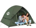 Purebox 2-3 személyes ultralight sátor, vízálló és szélálló kempingezéshez, trekking túrákhoz - Army Green, L