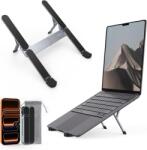 SODI összecsukható alumínium laptopállvány, 6 magassági fokozat, 10-16"-os laptopokhoz