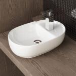 Waschbecken24 Premium mosdó lótusz effektussal - fehér - 26x42x13 cm