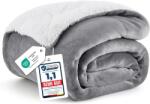 BEDSURE Sherpa kétoldalas takaró, sherpa-fleece, 150x200 cm - szürke