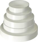 EUROPLAST PVC szűkítő csatlakozó 80-150mm szellőzőcsatorna adapter