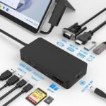 Microsoft Surface Dokkoló 11 az 1-ben, 4K HDMI és VGA Tripla Kijelzővel