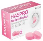 Haspro Szilikon füldugók Mold6 - rózsaszín színben Haspro (12 darab)