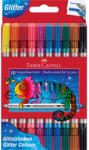 Faber-Castell Rostirón, filctoll készlet, kétvégű csillámos Faber-Castell 10 klf. szín - suplix