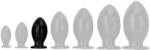 EggPlay Anál plug tojás formájú 11 cm 5, 5 cm PVC fekete - szexvital