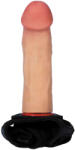 B - Series Real LovecloneX Strap On Szilikon dildó állítható pánttal 16, 5 cm fekete