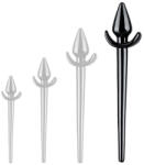 Kinky Puppy Plug Tail Zoo XL - 12 x 6 cm, fekete, 30 cm-es farok