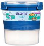 Sistema To Go Lunchstack Ételtároló + Tál, Villa, 965 Ml, Kék