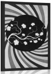 Dovido Poszter ázsiai grunge háttér - 40x60 black