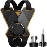 Puluz Suport pentru cască de motocicletă PULUZ pentru camere sportive (inclusiv Ace Pro 2, Osmo Action 5 Pro)
