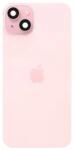  Spate telefon: Capac baterie Iphone 15 Plus cu Lentile si Magnet, Roz