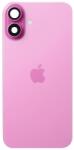  Spate telefon: Capac baterie Iphone 16 cu Lentile si Magnet OEM, Pink