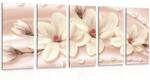 Dovido Tablou 5-piese magnolie de lux cu perle - 150x75