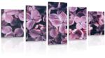 Dovido Tablou 5-piese flori violete de liliac - 100x50