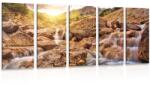 Dovido Tablou 5-piese cascadele alpine - 200x100
