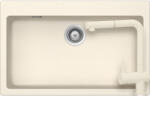 SCHOCK Signus N-100XL Set chiuveta bucatarie granit Cristadur 79x50 cm si baterie Epos Magnolia, crem (magnolia) (SETSN100XLEEXMAGN) Chiuveta