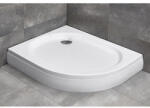 Radaway Cadita dus semirotunda asimetrica Radaway Patmos E 100x80 cm, cu panou inclus (4P81155-03P)