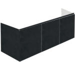 Hatria Grandangolo 130 T Masca lavoar baie suspendata 127x49xH48 cm, antracit (Y2AJGG)