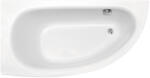 Besco Cada baie pe colt semirotunda asimetrica Besco Milena acril 150x70 cm (WAM-150-NP)