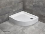 Radaway Cadita dus semirotunda asimetrica Radaway Siros E 90x80 cm, autoportanta (SBE8917-1L)