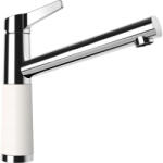 SCHOCK SC-510 Baterie chiuveta bucatarie aspect granit Cristadur monocomanda, crom/alb (polaris) (554000POLA)