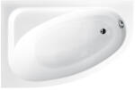 Besco Cada baie pe colt semirotunda asimetrica Besco Cornea Comfort acril 150x100 cm (WAC-150-NL)