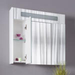 Arthema Dulap baie cu oglinda si fanta de lumina 85x15xH70 cm Arthema Vela (505-CP2)