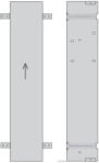 Bemeta Rama montaj nisa cu suport hartie/perie WC H800 mm (779290101)