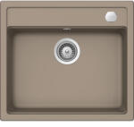 SCHOCK Mono N-100 Chiuveta bucatarie granit Cristadur 57x51 cm, gri (green line twilight) (MONN100TWILSA) Chiuveta