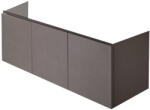 Hatria Grandangolo 130 T Masca lavoar baie suspendata 127x49xH48 cm, gri inchis (tortora) (Y2AJTT)
